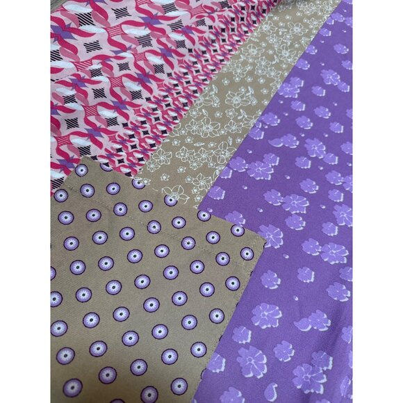 Susan Graver Womens Multicolored Patchwork Kimono Cardigan M 100% Polyest - Picture 2 of 6